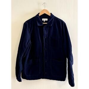 Navy Blue Alex Mill Corduroy Button-down Shirt Chore Overshirt Men's Medium